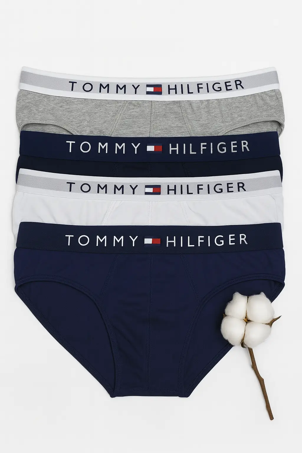 file_00000000fc4461faa3b4d6efd6f0dc6d copy شورت مردانه Tommy Hilfiger کاملاً نخی - Image 1
